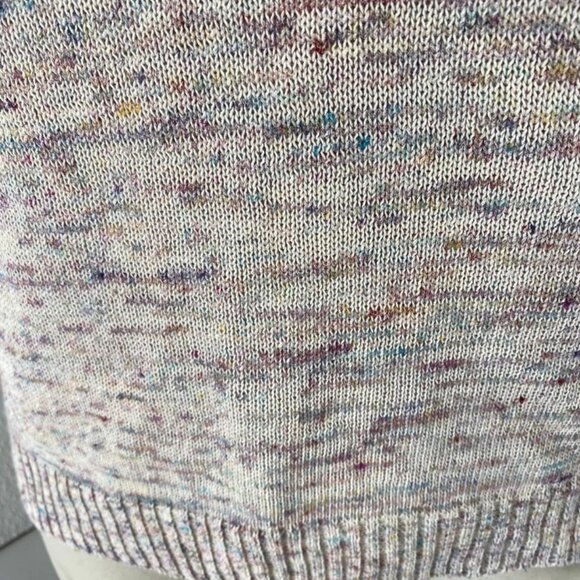 Emilia George Women’s Multicolor Flecks V-Neck Knitted Vest – Size M - Picture 8 of 13